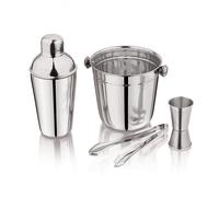 Set da barman per cocktail composto da 4 pezzi. Shaker KINGHOFF KH-1706.