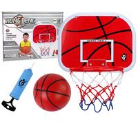 Set da basket con tabellone, cerchio e palla