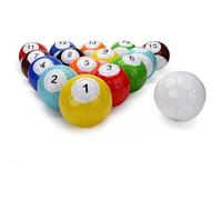 Set da Biliardo per Calcio da Biliardo In Pelle da 16 Pezzi, Set da Biliardo per Calcio da Biliardo In Pelle, Set da Snooker, Giochi da Tavolo per Famiglie In Cortile All'aperto e Al Coperto 15cm