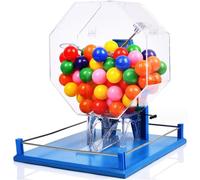 Set da bingo con 100 palline, gabbia automatica per bingo e macchina manuale della lotteria, ideale per grandi gruppi e feste, per garantire giustizia e correttezza