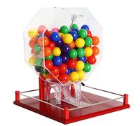 Set da bingo elettronico con tamburo manuale della lotteria, 100 palline, selettore a manovella per selezione casuale dei numeri, ideale per feste, luoghi di intrattenimento e centri commerciali