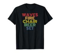 Set da Birra Waves Fire Retro Summer Vibes Maglietta