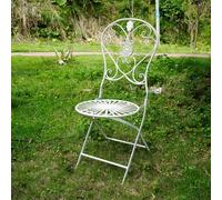 Set da bistrot pieghevole in metallo, piccolo tavolo da pranzo da giardino con 2 sedie pieghevoli, moderno tavolo rotondo da conversazione per esterni, adatto a tutte le stagioni(Chair)