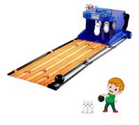 Set da bowling elettronico, dispositivo di punteggio a LED, intrattenimento genitori-figli, arco di ritorno automatico della palla, reset, illuminazione, effetto sonoro di simulazione(3.5m/11ft)
