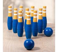 Set da bowling in legno Birilli Giocattoli Giocattoli da bowling per bambini