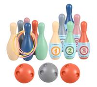 Set Da Bowling In Legno - Kit Di Gioco Di Sport Indoor & Outdoor, Giochi Educativi | Gioco Di Bowling Interattivo Genitore-figlio Con Lanciare Danneaux Per L'apprendimento Della Scuola materna, Devel