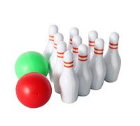 Set da bowling per bambini con 10 bottiglie e 2 palline da bowling, ornamento educativo per lo sviluppo precoce, decorazione per la casa del bambino, accessori per fotografia neonatale