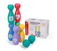 Set Da Bowling Per Bambini Set Educativo Portatile | Di Bowling Con Palla Per Bambini per Giardino Spiaggia Feste Cortile Parchi Bambini e Ragazzi