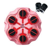 Set da boxe con montaggio a parete, macchina da boxe musicale per bambini, giocattoli intelligenti da colpire con guantoni da boxe, giocattolo sportivo senza fili con luce e musica per bambini