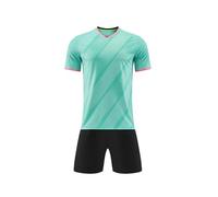 Set da calcio per bambini, ragazzi e ragazze, set da allenamento per calcio, pantaloncini larghi + t-shirt, tuta in PE per la scuola, divisa sportiva in rete traspirante, abbigliamento in jersey