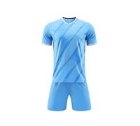 Set da calcio per bambini, ragazzi e ragazze, set da allenamento per calcio, pantaloncini larghi + t-shirt, tuta in PE per la scuola, divisa sportiva in rete traspirante, abbigliamento sportivo