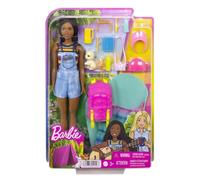 Set da campeggio Barbie Brooklyn con accessori e cagnolino