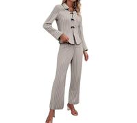 Set da casa da donna pigiama britannico abbigliamento per la casa set per le donne pigiama a maniche lunghe loungewear set tuta da donna tuta da donna tuta da notte pigiami da donna pigiama