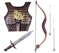 Set da cavaliere con arco, spada e armatura