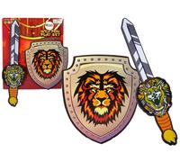 Set da cavaliere in schiuma EVA - spada e scudo con motivo del leone