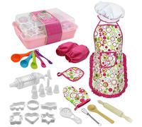 Set da Chef per Bambini, Kit da Cucina per Cucinare e Cuocere, Giocattoli da Gioco di Ruolo per Vestirsi