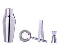 Set da Cocktail 4 Pezzi in Acciaio Inox