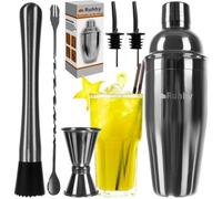 Set da Cocktail Con Shaker Kit Barman Inox Professionale Preparazione Bevande
