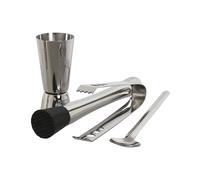 Set da Cocktail Home ESPRIT Argentato Acciaio inossidabile 500 ml 8 x 8 x 21