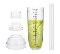 Set da cocktail Shaker - Bar Shaker Kit with Strainer, Scale, Lemon Hammer | Trasparente Drink Mixer Cup, Cocktail Mixing Bottle for Bartenders, Kitchen Party, Easy For Shaker Tools