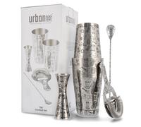 Set da cocktail Tiki in acciaio inox da 5 pezzi