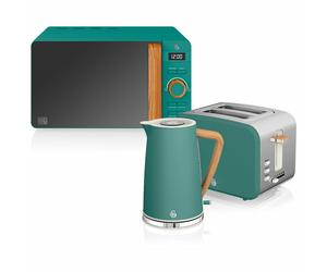 Set da colazione Bollitore Tostapane Pane Microonde 20L Verde Nordic SWAN STRP1
