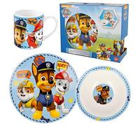 Set da Colazione | Paw Patrol | 3 Pezzi | Porcellana | Piatto, Ciotola e Tazza