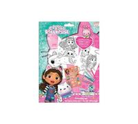 Set da colorare con adesivi (con 4 matite colorate), Gabby's Dollhouse