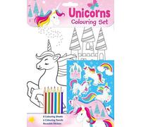 set da colorare con unicorni