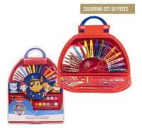 Set da colorare per bambini Paw Patrol da 50 pezzi - Forniture artistiche creative e valigetta per colori per bambini, ideale come regalo educativo e creativo.
