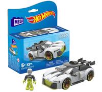 Set da costruzione auto da corsa Audi R8 di Mega Construx Hot Wheels