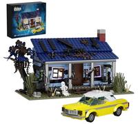 Set da costruzione di Halloween Evil House, stregato mortale oscurità | Casa con auto mobile giocattolo modello, regalo da collezione per ragazzi e fan del cinema (639 pezzi)
