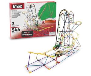 Set Da Costruzione Montagne Russe Esplorazione STEM, K’NEX Education, Basic Fun, 77078, kit apprendimento STEM di 546 pezzi, giocattoli per costruzioni per bambini e bambine dagli 8 anni in su