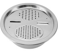 Set da Cucina 3 Pezzi in Acciaio, Ciotola Scolapasta con Grattugia, Contenitore Multiuso per Lavaggio Verdure e Pasta, 30 cm(10.2 inch)