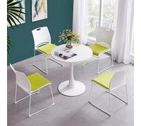 Set da cucina per 4 persone, tavolino da caffè, riunioni d'affari e caffetteria, mobili per il tempo libero, 70 cm / 27.5in, verde