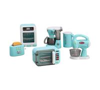 Set da cucina per bambini giocattolo da gioco con forno a microonde funzionante tostapane e macchina per il caffè 6+ mini elettrodomestici per assemblaggio fai-da-te giocattoli da cucina per ragaz