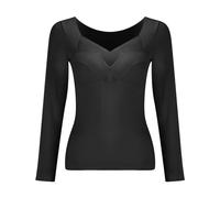 Set da cucina per bambini reggiseno senza maniche, biancheria intima termica con pizzo, per l'inverno, scollo a V, top caldo, biancheria intima termica, Le Noir, 4X-Large