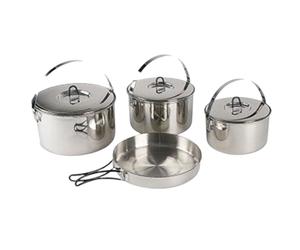 Set da cucina Tatonka Family L, set da cottura, argento Large Silver