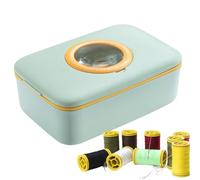 Set da cucito da viaggio, ago e filo con lente d'ingrandimento integrata, set da cucito con custodia, per vacanze, viaggi d'affari, hotel, avventure all'aria aperta, weekend giornaliero