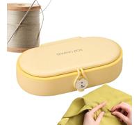 set da cucito di dimensioni da viaggio - scatola portaoggetti con doppio strato, progetto di riparazione, viaggi d'affari, avventure per studenti, pendolarismo giornaliero, viaggi di vacanza