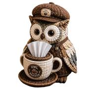 Set da cucito per principianti, materiale decorativo fatto a mano | Graziosa custodia per fazzoletti fai da te con gufo per appassionati di fai da te e principianti e donne per le vacanze