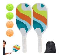 Set da - da tavolo - 2 racchette a pong, 4 palline e borsa per colande - kit da tennis a tavola portatile per gioco interno, esterno, famiglia e addestramento