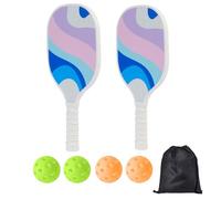 Set da - da tavolo - 2 racchette a pong, 4 palline e borsa per colande - kit da tennis a tavola portatile per gioco interno, esterno, famiglia e addestramento
