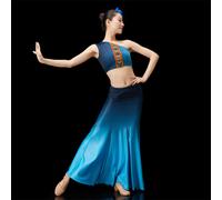 Set Da Danza Elegante Con Top Corto E Gonna A Sirena Una Spalla