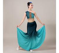 Set Da Danza Elegante Con Top Corto E Gonna A Sirena Una Spalla
