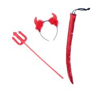 Set da diavolo con fascia, bacchetta e coda