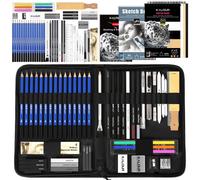 Set Da Disegno Da 58 Pezzi, Con Album Da Disegno a 3 Colori, Quaderno Da Disegno