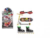 Set da dito skateboard, waveboard, pattini e monopattino - plastica, mix varianti