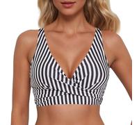 Set da donna con lacci, ferretto per una copertura completa, push-up, crop top, costume da bagno con allacciatura sulla schiena, elegante moda da spiaggia con spalline regolabili, design raffinato