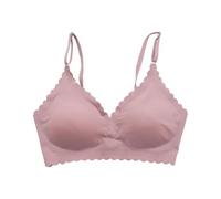 Set da donna confortevole Traceless Sports Bra with for Comfortable Breathability and Fitness Without Rings Bra Imbottita Natica, Rosa, L